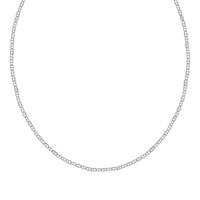 Sterling Silver Round Mariner Chain Necklace 24 Inches 2.70 Grams