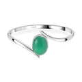 Green Onyx 18.00 ctw Bangle Bracelet in Stainless Steel (7.50 In) - Sticky add to cart bar