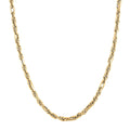 Italian 10K Yellow Gold Figaro Necklace 18-20 Inches 6.90 Grams - Sticky add to cart bar