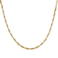 Italian 10K Yellow Gold Wave Torchon Necklace 18-20 Inches 11.05 Grams - Sticky add to cart bar