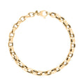 Italian Concave Mirror Oval Rolo Bracelet in 10K Yellow Gold (8.50 In) 4.50 Grams - Sticky add to cart bar