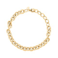 Italian Oval Rolo Bracelet in 10K Yellow Gold (7-8In) 4.20 Grams - Sticky add to cart bar