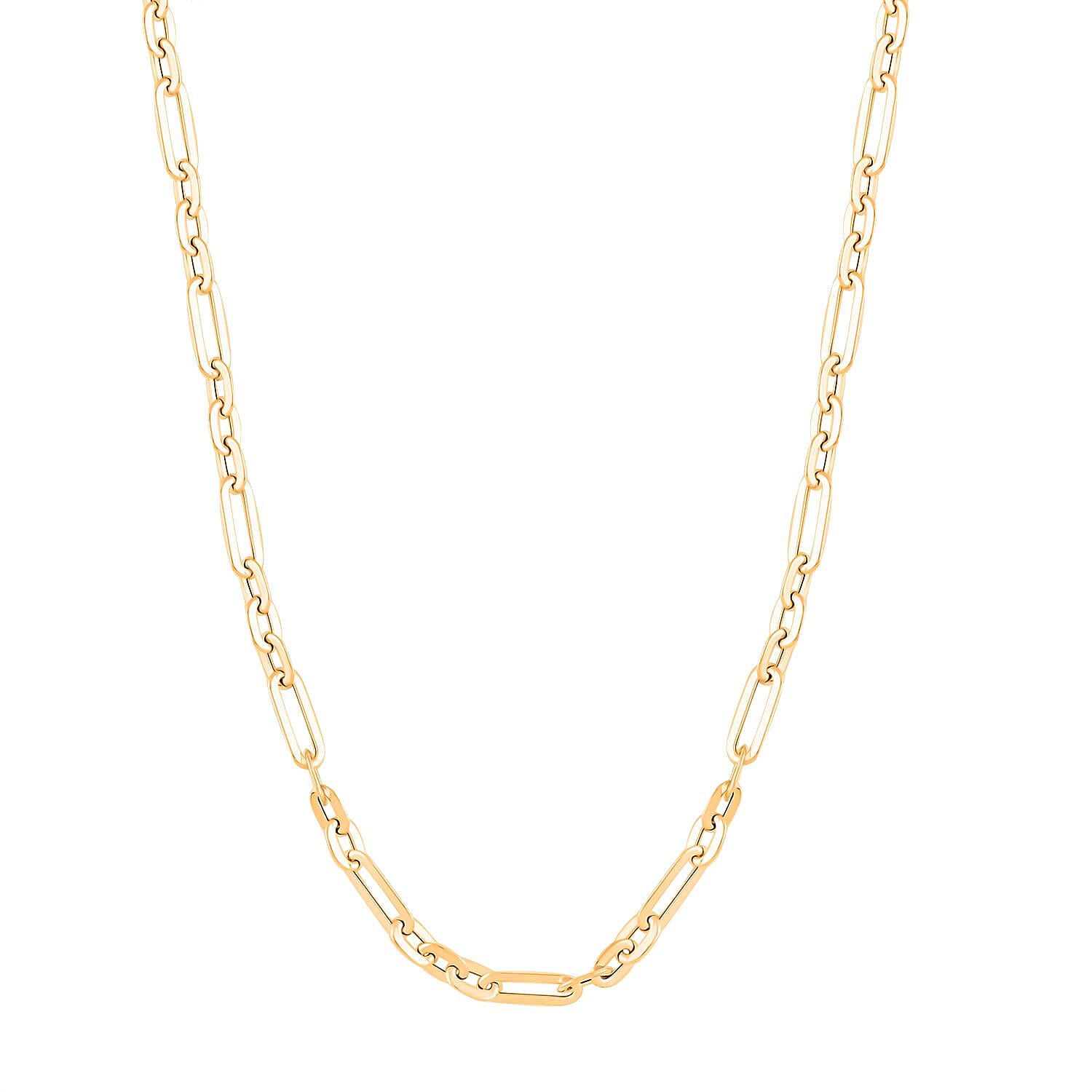 Italian 10K Yellow Gold Figaro Necklace 18-20 Inches 4.7 Grams