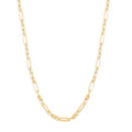 Italian 10K Yellow Gold Figaro Necklace 18-20 Inches 4.7 Grams - Sticky add to cart bar