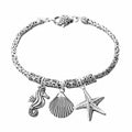 Bali Legacy Sterling Silver Sea Couture Charm Bracelet (6.50 In) (16 g) - Sticky add to cart bar