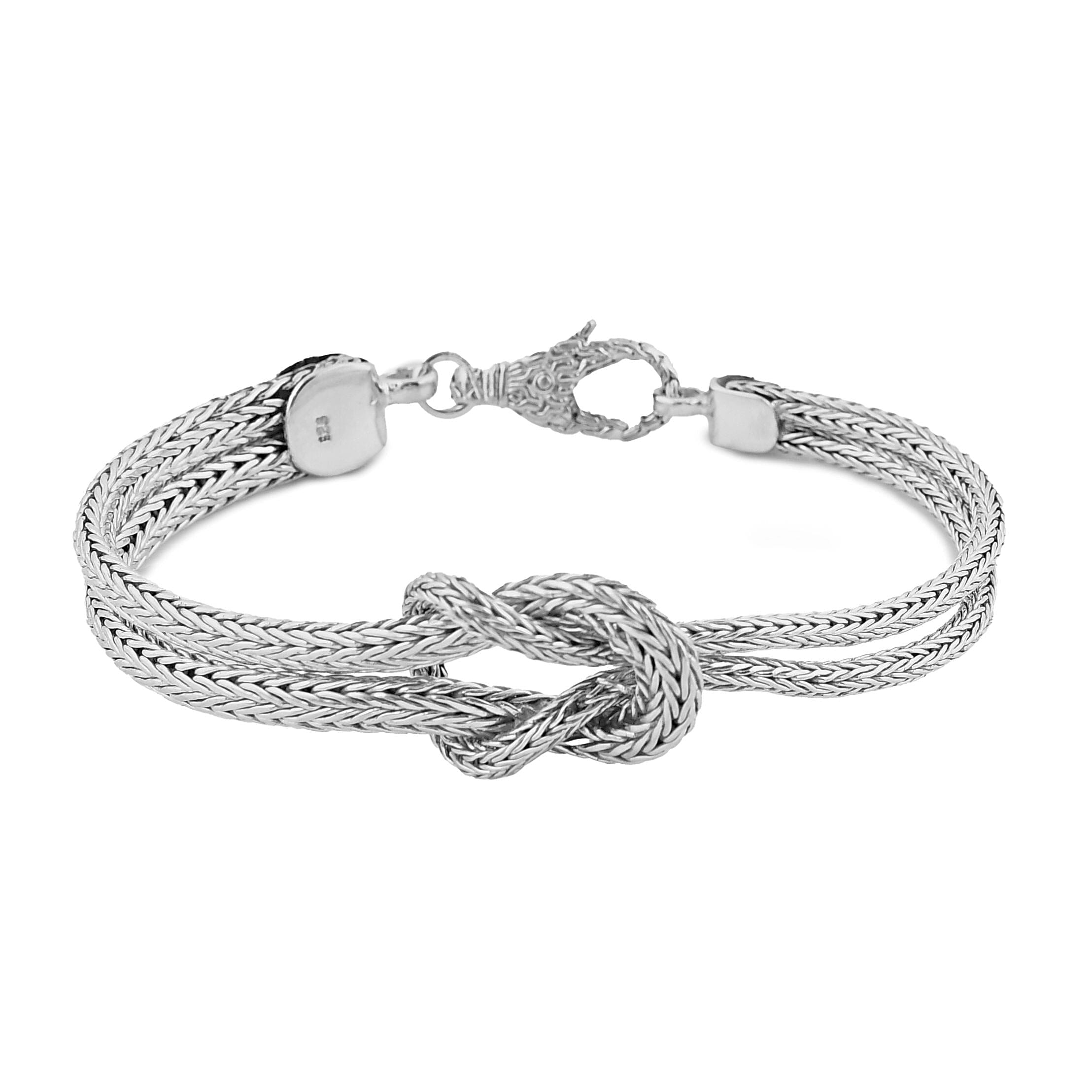 Bali Legacy Sterling Silver Knot Bracelet (6.50 In) (12.75 g)