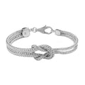Bali Legacy Sterling Silver Knot Bracelet (6.50 In) (12.75 g) - Sticky add to cart bar