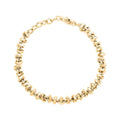 Italian Hammered Faceted Rolo Bracelet in 10K Yellow Gold (7.50 In) 6.60 Grams - Sticky add to cart bar