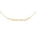 Italian Paperclip Necklace in 10K Yellow Gold 1.0 Grams 18-20 Inches - Sticky add to cart bar