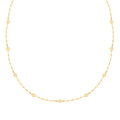 Italian Discs Stations Mirror Necklace in 10K Yellow Gold 1.10 Grams 20 Inches - Sticky add to cart bar
