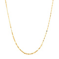 Italian 10K Yellow Gold Graduated Mirror Necklace 18-20 Inches 1 Grams - Sticky add to cart bar