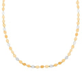 Italian Diamond-Cut Necklace in 10K Yellow and White Gold 3.26 Grams 20 Inches - Sticky add to cart bar