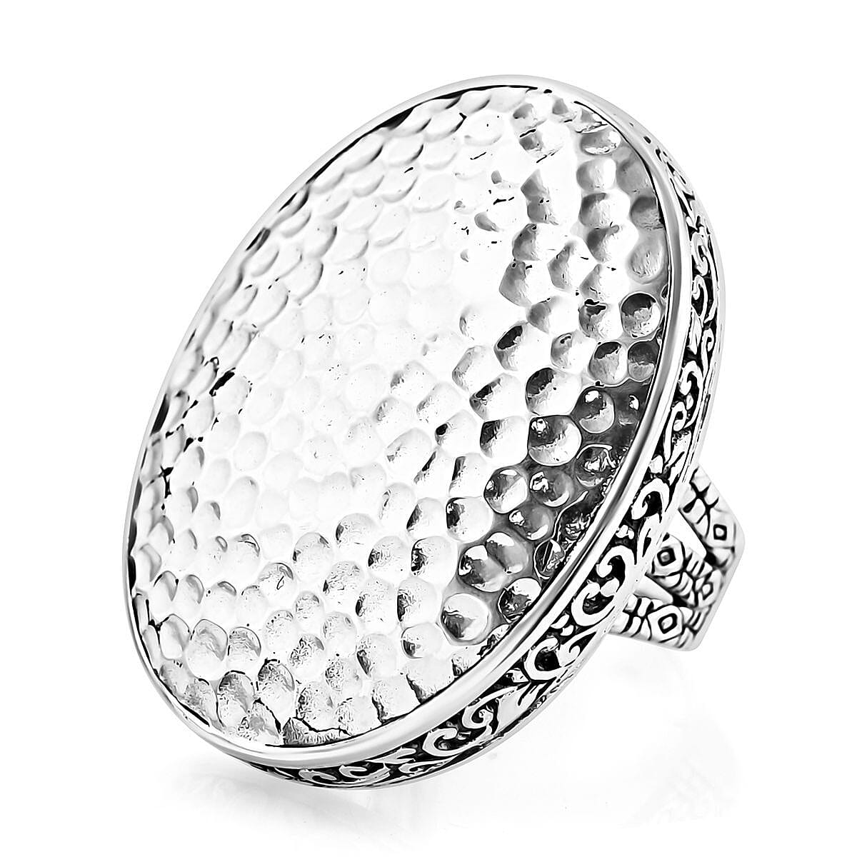 Memorial Day Doorbuster Bali Legacy Sterling Silver Ring (Size 10.0) (16.60 g)