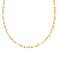 Italian Kiss & Hug Elements Necklace in 10K Yellow Gold 3.17 Grams 20 Inches