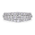 Lab Grown Diamond (G-H, SI) Ring in Platinum Over Sterling Silver (Size 10.0) 1.50 ctw - Sticky add to cart bar