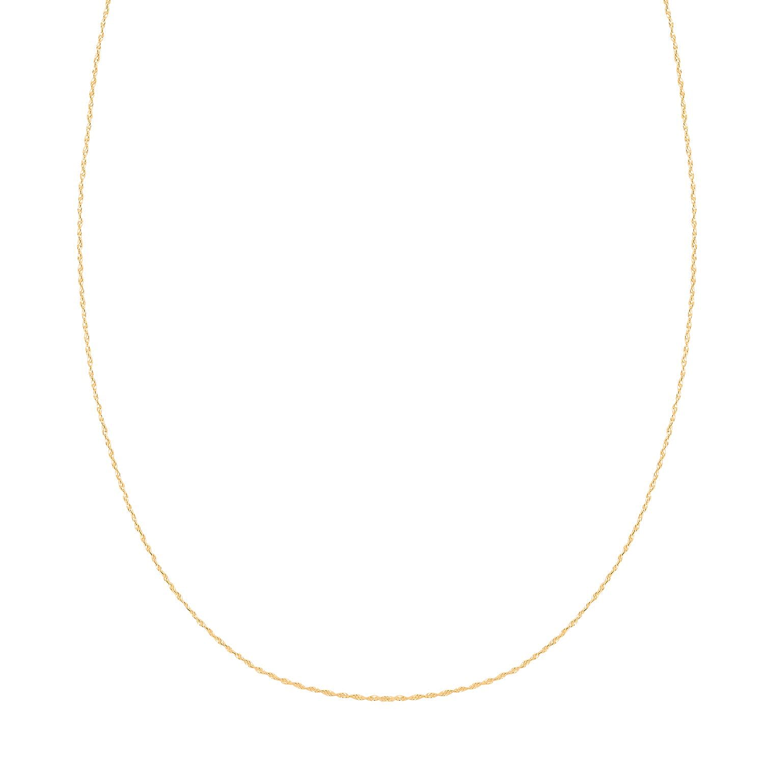 Italian Serpentina Necklace in 10K Yellow Gold 1.25 Grams 20 Inches