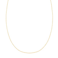 Italian Serpentina Necklace in 10K Yellow Gold 1.25 Grams 20 Inches