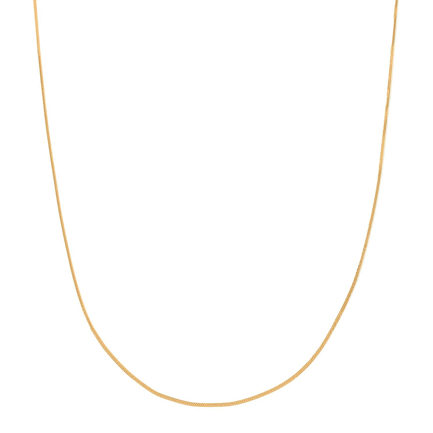 Italian Herringbone Necklace 10K Yellow Gold 1.27 Grams 20 Inches