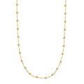Collezione Sfere Italian 10K Yellow Gold T-Bar Beads Necklace 20 Inches 3.50 Grams - Sticky add to cart bar