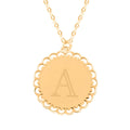 Italian Initials A Necklace in 10K Yellow Gold 1.50 Grams 18-20 Inches - Sticky add to cart bar