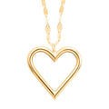Italian Heart Pendant Necklace in 10K Yellow Gold 1.28 Grams 18-20 Inches - Sticky add to cart bar
