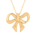 Italian 10K Yellow Gold Bow Necklace 18-20 Inches 1.70 Grams - Sticky add to cart bar