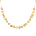 Italian Flower Station Necklace in 10K Yellow Gold 1.60 Grams 18-20 Inches - Sticky add to cart bar