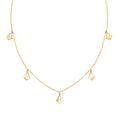 Lanterne Collection Italian 10K Yellow Gold Station Necklace 18-20 Inches 1.10 Grams - Sticky add to cart bar