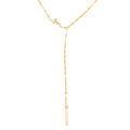 Italian Love Lariat Mirror Necklace in 10K Yellow Gold 1.30 Grams 18-20 Inches - Sticky add to cart bar