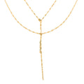 Italian Tassel Mirror Necklace in 10K Yellow Gold 1.80 Grams 20 Inches - Sticky add to cart bar