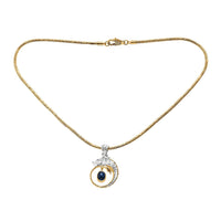 Doorbuster Bali Legacy Blue Star Sapphire (DF) 4.50 ctw Tulang Naga Chain Dragon Necklace 20 Inches in 22K Vermeil Yellow Gold Over and Sterling Silver