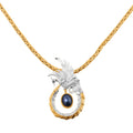 Bali Legacy Blue Star Sapphire (DF) Borobudur Chain Phoenix Necklace 20 Inches in 22K Vermeil Yellow Gold Over and Sterling Silver 4.35 ctw - Sticky add to cart bar
