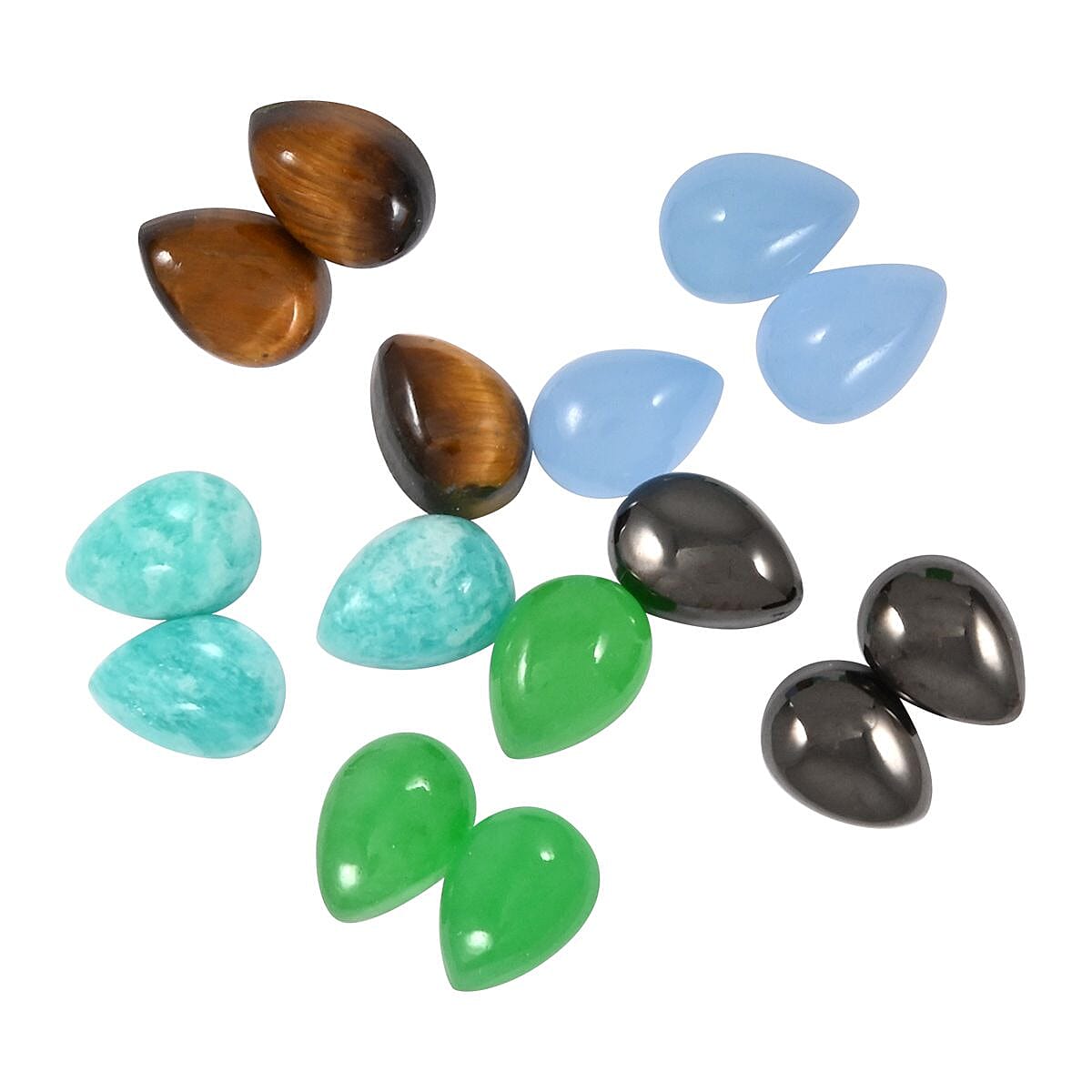 Multi Gemstone Set of 15 (Pear 7x5 mm) 10.71 ctw