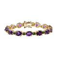 Premium Moroccan Amethyst, Chrome Diopside Bracelet in 18K Vermeil YG Over Sterling Silver (6.50 In) 16.50 ctw - Sticky add to cart bar