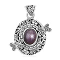Bali Legacy Indian Star Ruby Dragonfly Pendant in Sterling Silver 6.15 ctw - Sticky add to cart bar