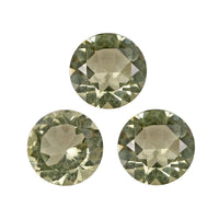 Brazilian Green Gold Quartz Set of 3 (Rnd 7 mm) 2.99 ctw Loose gemstone