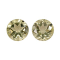 AAA Brazilian Green Gold Quartz Set of 2 (Rnd 8 mm) 3.05 ctw Loose gemstone - Sticky add to cart bar