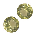 AA Brazilian Green Gold Quartz Set of 2 (Rnd 9 mm) 4.35 ctw Loose gemstone - Sticky add to cart bar