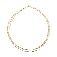 Nastri Italian 10K Yellow Gold Necklace 18 Inches 2.60 Grams