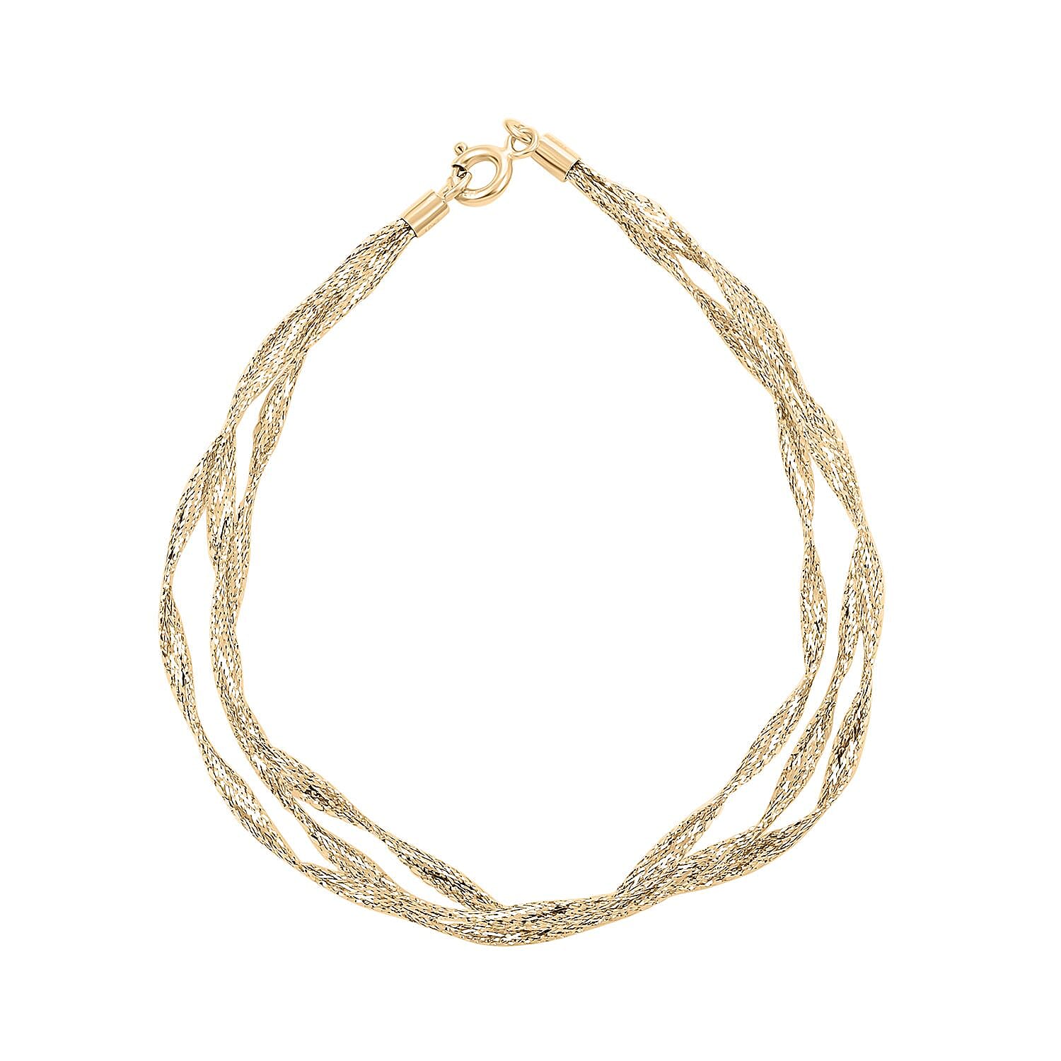 Nastri Italian 10K Yellow Gold Bracelet (7.50 In) 1.35 Grams