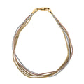Mare Colorato Italian 10K Yellow, Rose and White Gold Bracelet (7.50 In) 2.40 Grams - Sticky add to cart bar