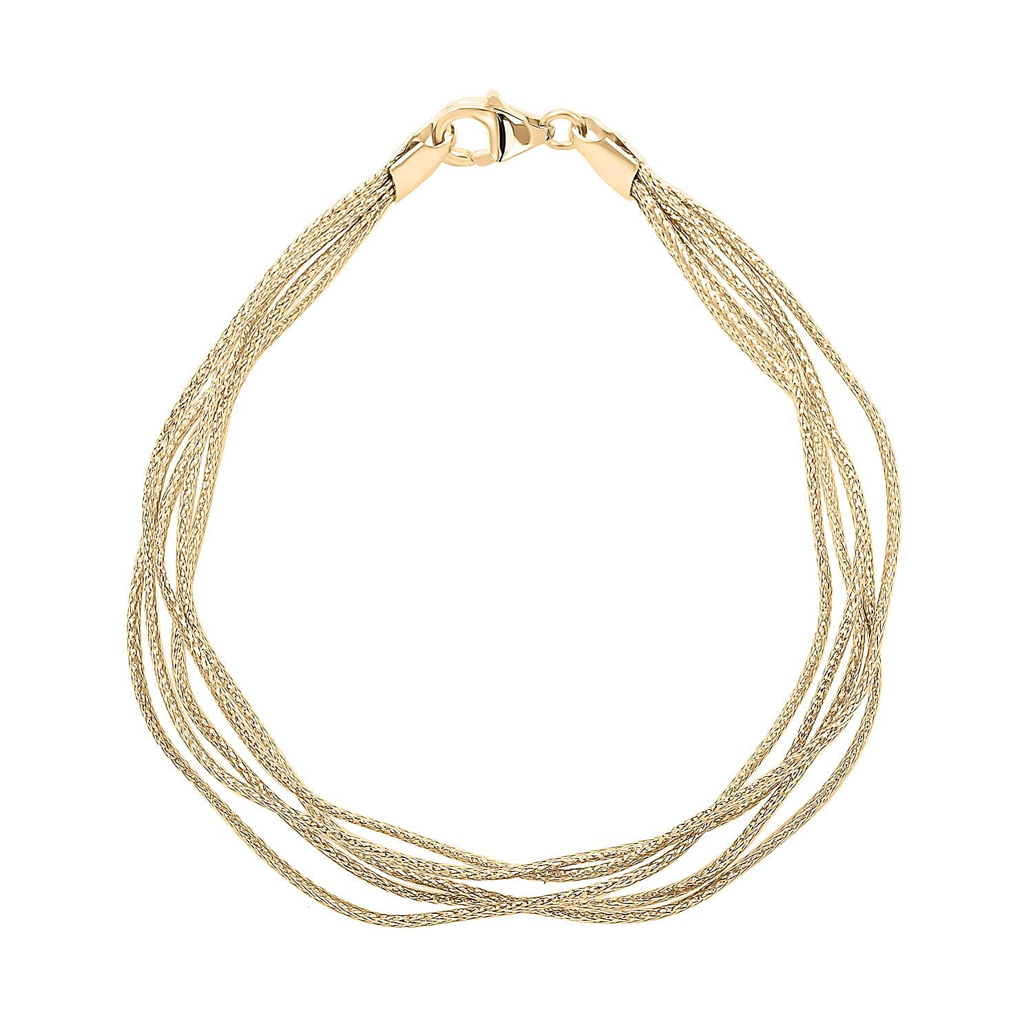 Mare Italian 10K Yellow Gold Bracelet (7.50 In) 2.40 Grams