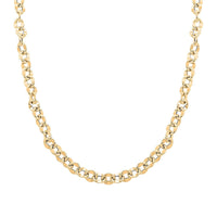 Piccolo Specchio Rolo Italian 10K Yellow Gold Chain Necklace 18 Inches 7.30 Grams