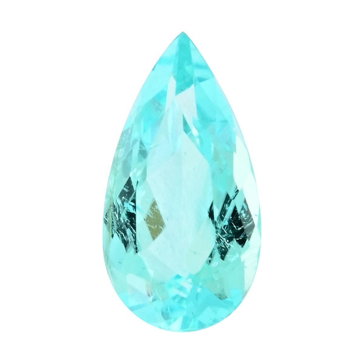 Certified & Appraised AAAA Paraiba Tourmaline (Pear Free Size) 0.57 ctw