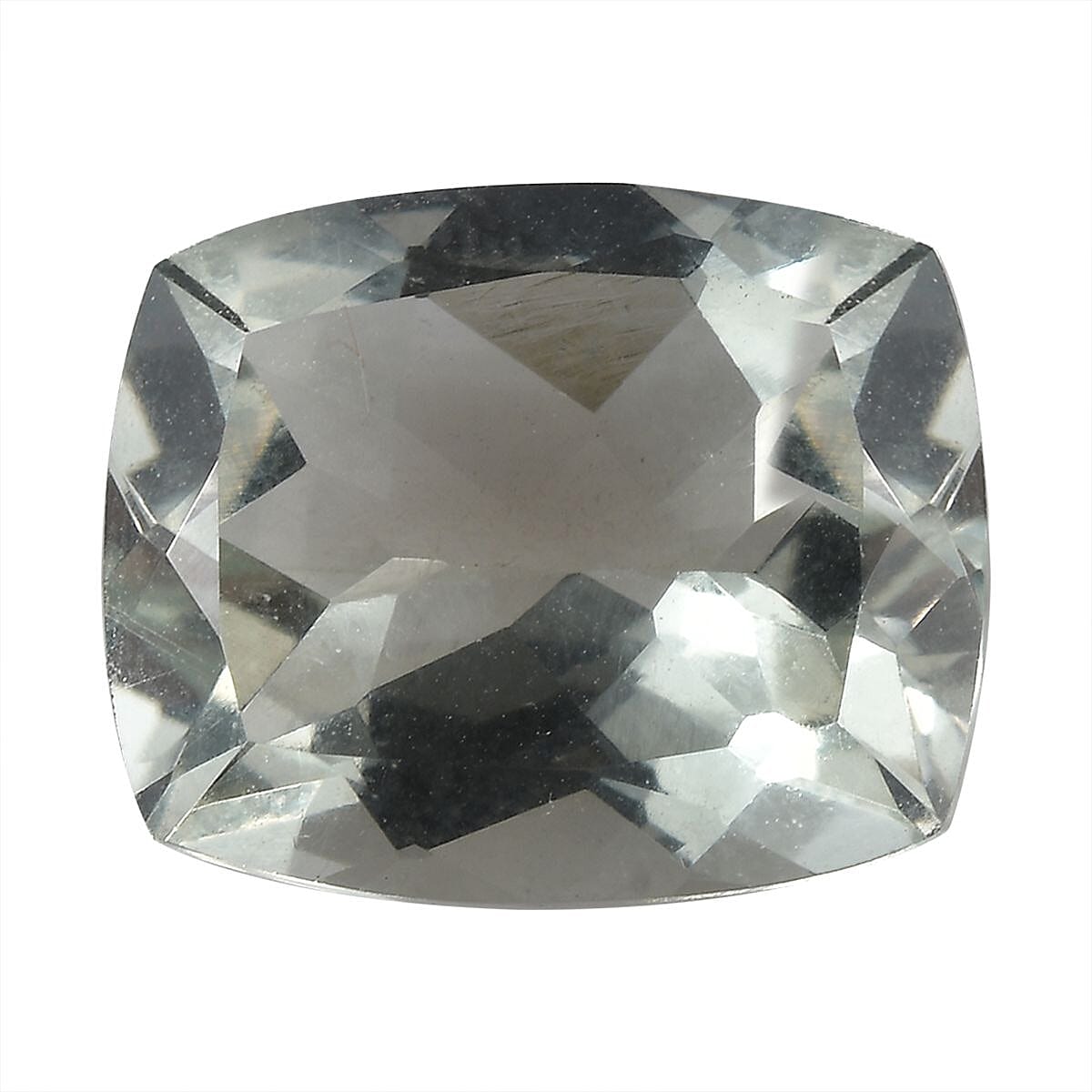 Montezuma Prasiolite (Cush 12x10 mm) 4.60 ctw Loose Gemstone
