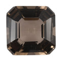 Asscher Cut Brazilian Smoky Quartz (Oct 9x9 mm) 2.89 ctw Loose Gemstone - Sticky add to cart bar