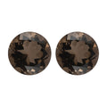 Brazilian Smoky Quartz Set of 2 (Rnd 10 mm) 6.35 ctw Loose Gemstone - Sticky add to cart bar