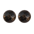 Brazilian Smoky Quartz Set of 2 (Rnd 12 mm) 12.90 ctw Loose Gemstone - Sticky add to cart bar