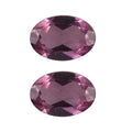 Tanzanian Wine Garnet Set of 2 (Ovl 6x4 mm) 1.01 ctw Loose gemstone - Sticky add to cart bar