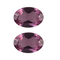 Tanzanian Wine Garnet Set of 2 (Ovl 6x4 mm) 1.01 ctw Loose gemstone